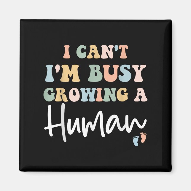 Imán Anuncio de Embarazo de Mamá No Puedo Estoy Ocup (Frente)