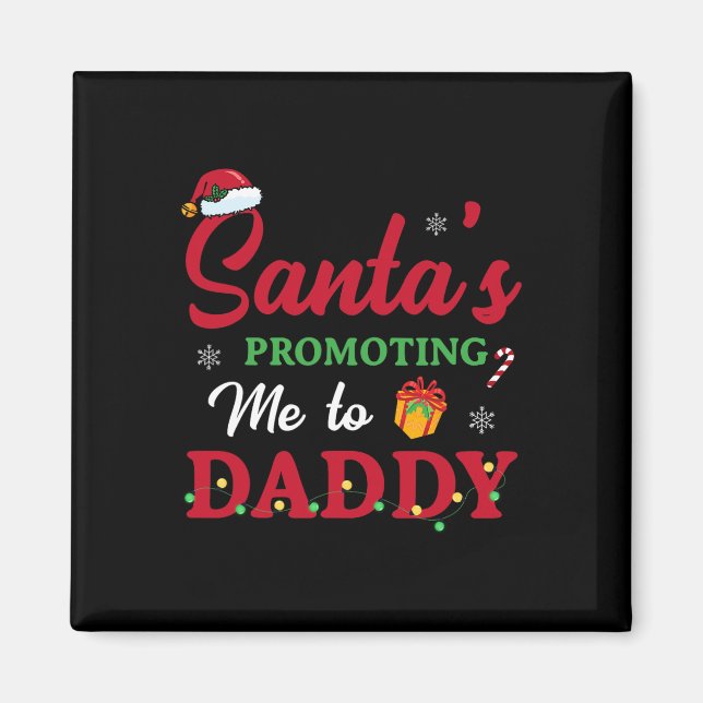 Imán Anuncio de Embarazo de Navidad Regalo para Nuevo P (Frente)