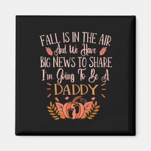 Imán Anuncio de Embarazo de Otoño Para Ser Papá Otoño
