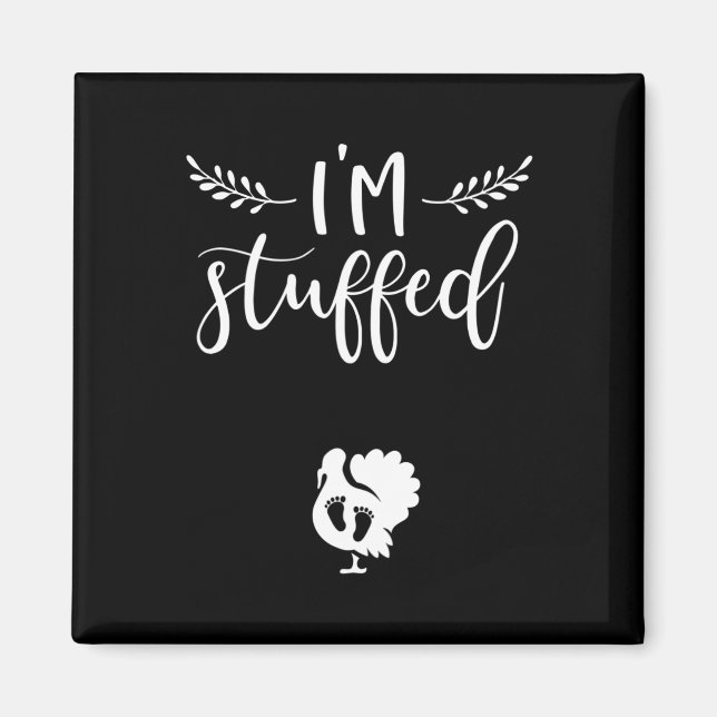 Imán Anuncio de Embarazo en Día de Acción de Gracias  B (Frente)