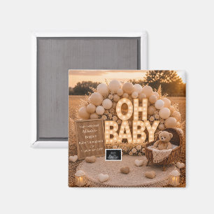 Imán Anuncio de embarazo Oh Baby Neutral recuerdo 