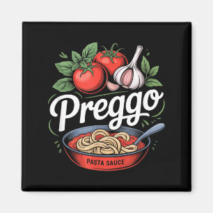 Imán Anuncio de Embarazo Salsa de Pasta Prego Divertido