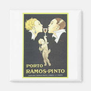 Imán Anuncio de época de Porto Ramos Pinto