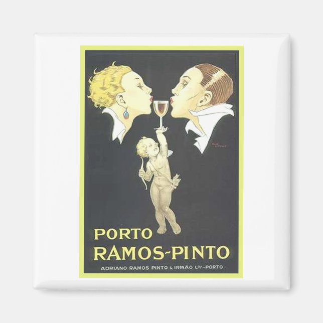 Imán Anuncio de época de Porto Ramos Pinto (Frente)