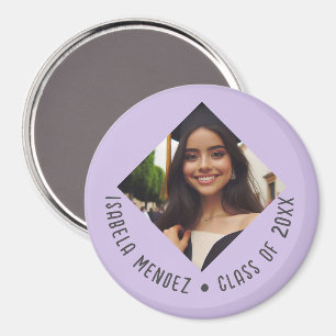 Imán Anuncio de foto de graduación personalizado
