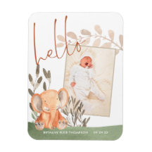 Anuncio de nacimiento de Elephant Baby Photo Keeps