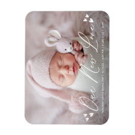 Imán Anuncio de nacimiento de la nueva escritura de esc