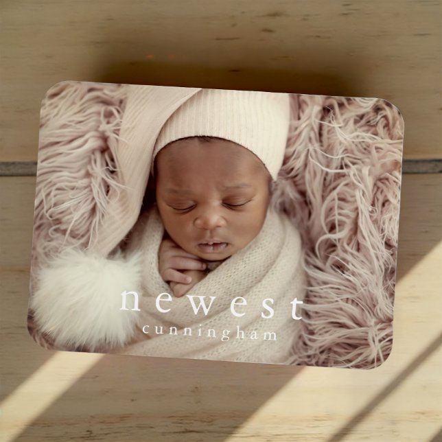 Imán Anuncio de nacimiento del bebé miembro más nuevo d (Subido por el creador)