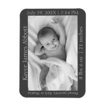 Anuncio de nacimiento Minimalista neutro de género