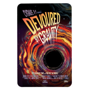 Imán Anuncio de película de terror sobre ciencia ficció