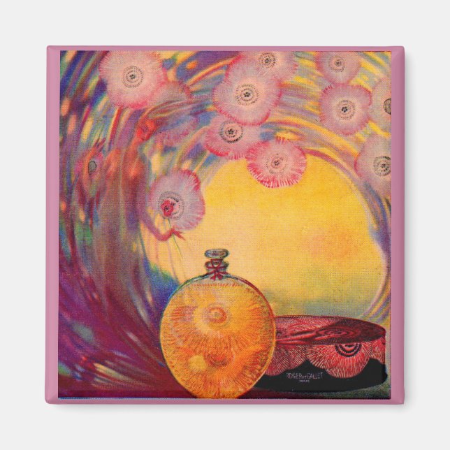 Imán Anuncio de perfume Roger & Gallet de 1927 (Frente)