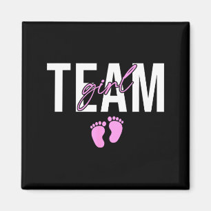 Imán Anuncio de revelación de género de bebé Team girl 