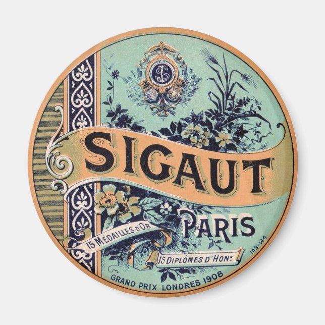 Imán Anuncio de Sigaut Vintage (Frente)