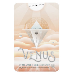 Imán Anuncio de viajes de ciencia ficción, Planet Venus