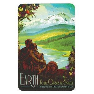 Imán Anuncio de viajes de Ciencia Ficción, Planeta Tier