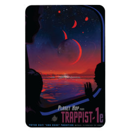 Imán Anuncio de viajes de Sci-Fi, Planet Trapist-1e