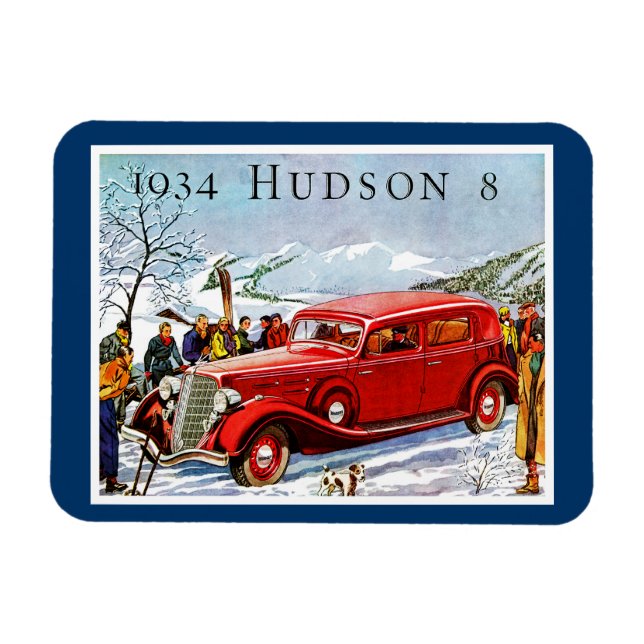 Imán Anuncio de Vintage Hudson (Horizontal)