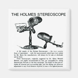 Imán Anuncio del estereoscopio de Holmes - vintage