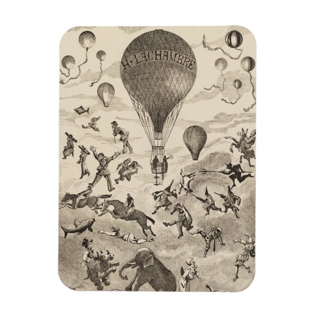 Imán Anuncio Francés Para Fabricante De Globos (Vertical)