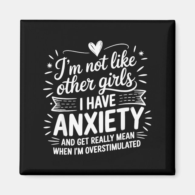 Imán Anxiety Humor For Women With Overstimulation  (Frente)
