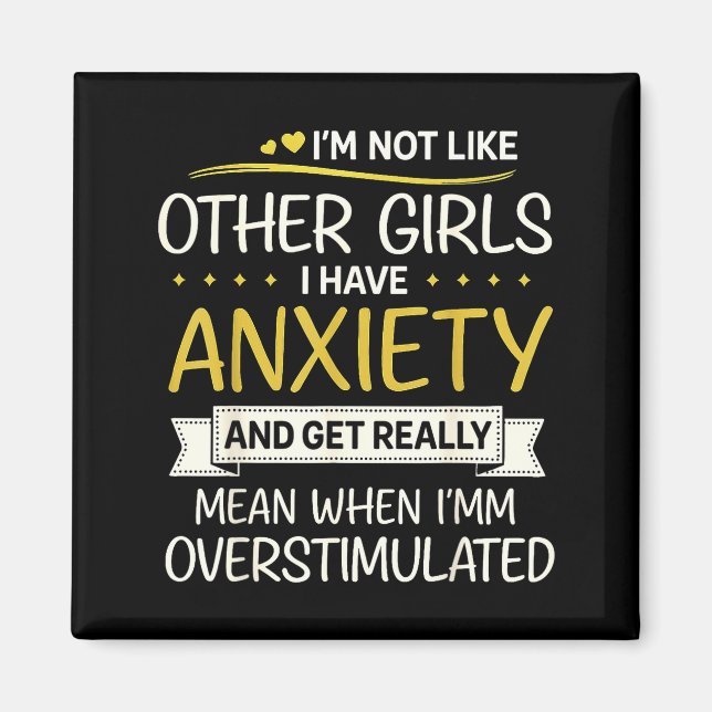 Imán Anxiety Humor For Women With Overstimulation  (Frente)