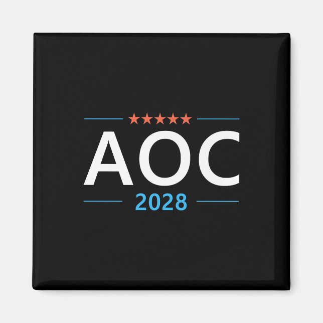 Imán Aoc 2028 Alexandria Ocasio-cortez Para Presidente  (Frente)