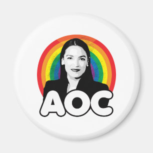 Imán AOC de arcoiris