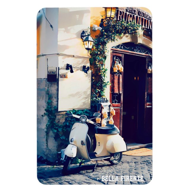 Imán * AP12 Italia Scooter Florence Italiano Cobbleston (Vertical)