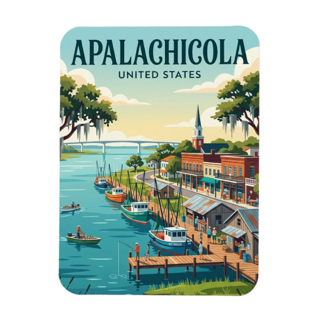 Imán Apalachicola Florida (Vertical)