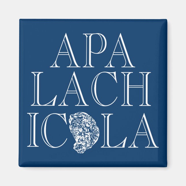 Imán Apalachicola Florida Oyster Design (Frente)