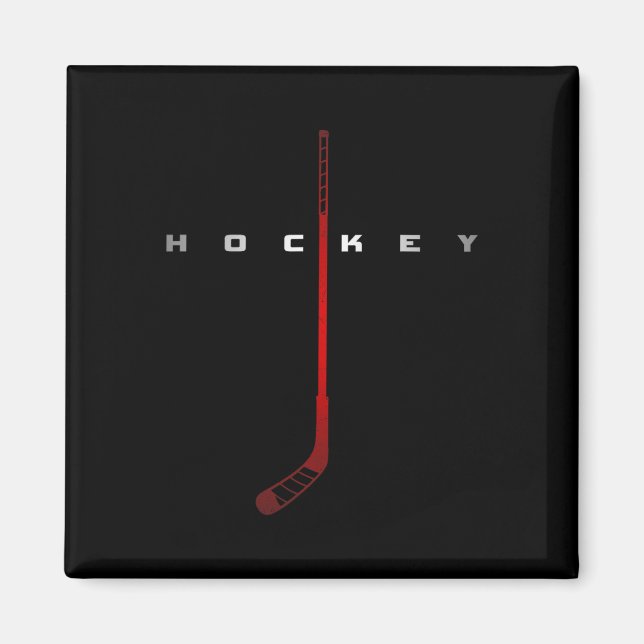 Imán Aparato de hockey - Jugador de hockey de hockey de (Frente)