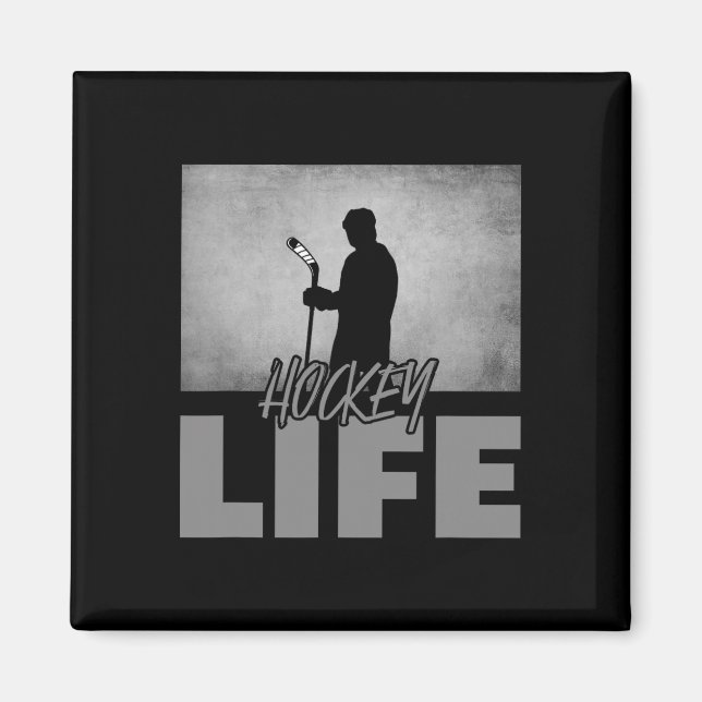 Imán Aparato de hockey - Jugador de hockey de hockey de (Frente)