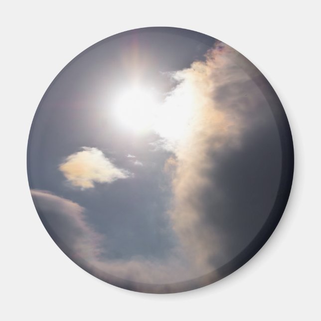 Imán Aparatos y regalos de nubes de arcoiris de Sundog (Frente)