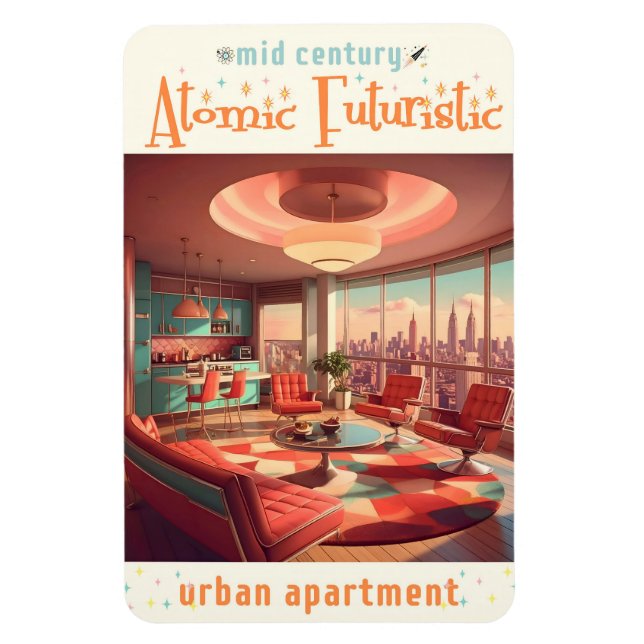 Imán Apartamento urbano futurista atómico (Vertical)