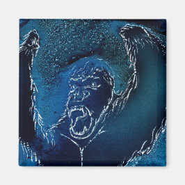 Imán Ape en azul de Azure