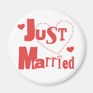 Imán Apenas corazón rojo casado