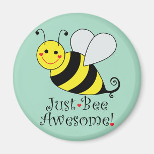 Imán Apenas la abeja impresionante manosea la abeja