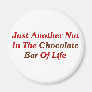 Imán Apenas otra nuez en la barra de chocolate de la