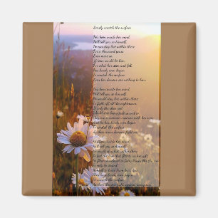 Imán Apenas rasar el poema superficial