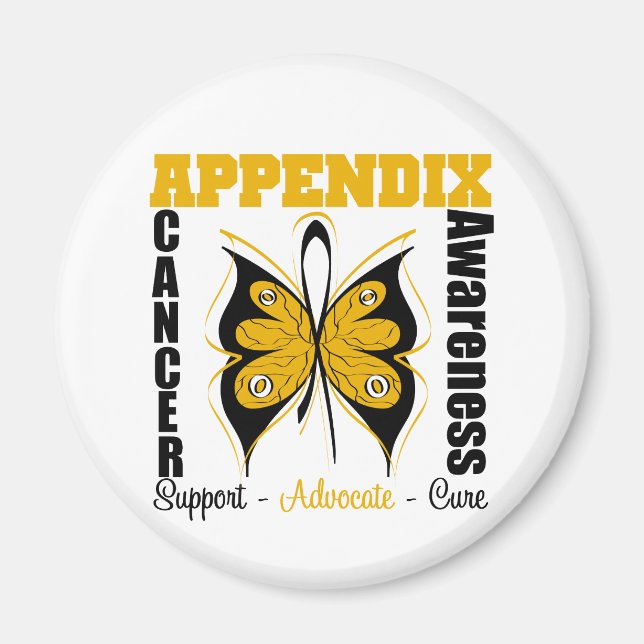 Imán Apéndice Mariposa de sensibilización (Frente)