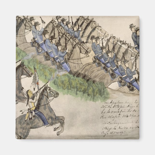 Imán Apertura de la batalla del Cuerno Pequeño (tinta) (Frente)