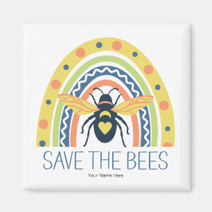 Imán Apiario de Apicultor Retro Miel Orgánica Abeja Arc
