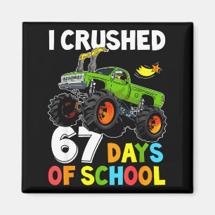 Imán Aplasté 67 Días De Escuela Divertido Seis Siete Me