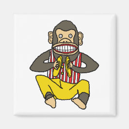 Imán Aplaudiendo al mono, el juguete vintage Winup