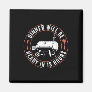 Imán Aplicación Bbq Dad Funny Smoat Meat Smoker Barbecu
