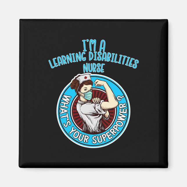 Imán Aplicación de Enfermería para mujeres con discapac (Frente)