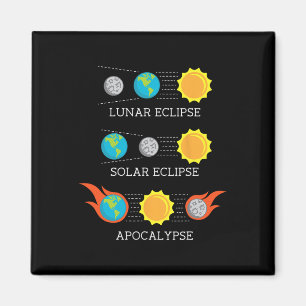 Imán Apocalipsis Espacio del eclipse solar lunar