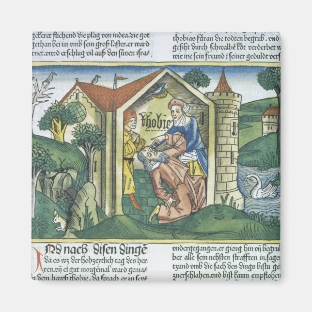 Imán Apocrypha: Tobit está cegado por las caídas de gor (Frente)