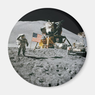 Imán apollo de luna 15 módulo lunar nasa 1971