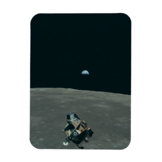 Imán Apollo Lunar Lander y Earrise Over Moon